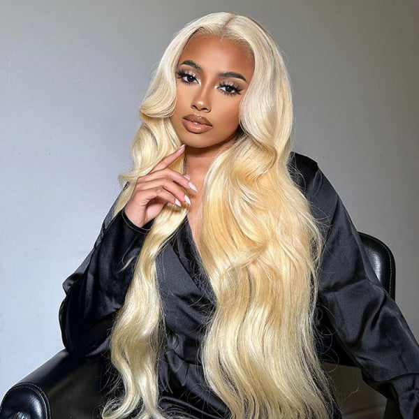 613 Blonde 13x4 HD Lace Frontal 30 Inches Long Wig display picture 1