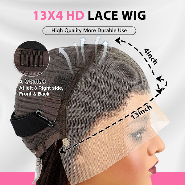 Lace Frontal Wigs Body Wave 13×4 Glueless Wig 4/27 Colored Human Hair Wig