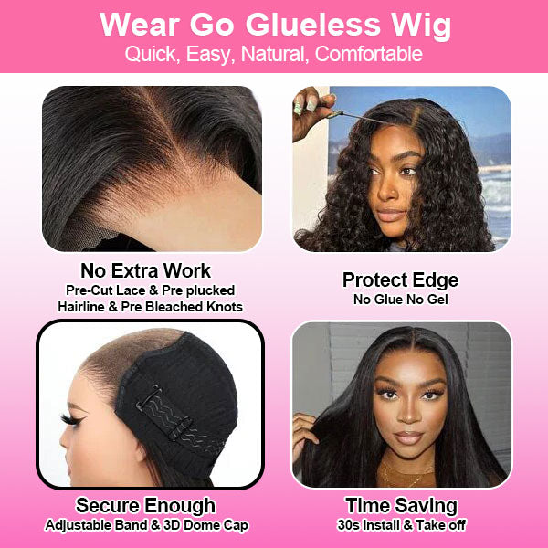 7X5 Lace Curtain Bangs Highlight Honey Brown Pre Cut Glueless Loose Wave Wig