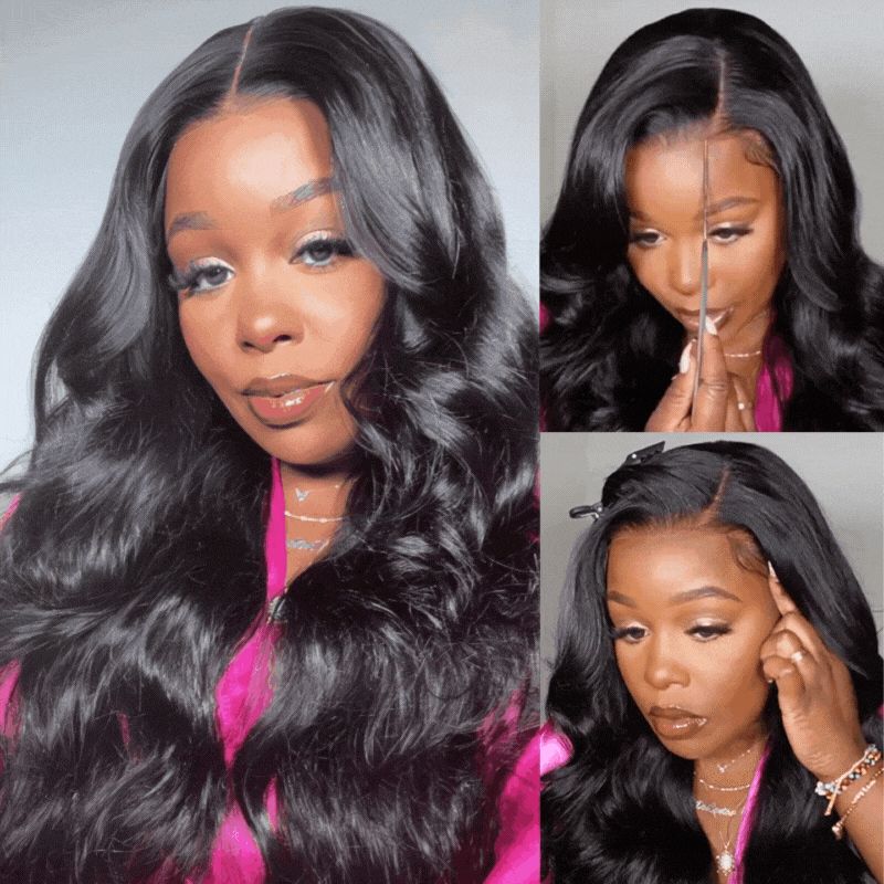 Body Wave Wigs Pre-Cut 13x4 Invisible HD Lace Frontal Human Hair Wigs