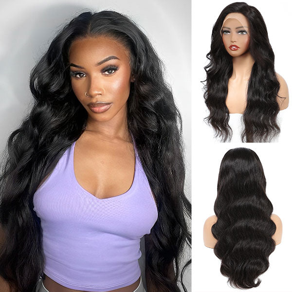 13x4 5x5 Real Glueless HD Lace Body Wave Lace Front Human Hair Wig